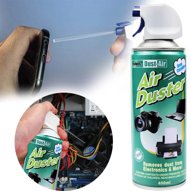 450ml Herios Aerosol Dust off Disposable Compressed Gas Air Duster Spray