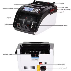 Al-6100 Cash Counting Machine Money Counter with UV Mg Detection - Image 3