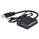 HDMI to VGA Converter Adapter With Audio