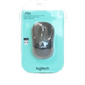 Logitech M186 Wireless Optical Mouse Black - Image 1