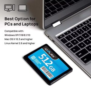 ICOOLAX 512GB 2.5 INCH SATA SSD - Image 3