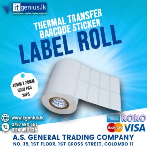 THERMAL TRANSFER STICKER ROLL 2UP 5000PCS 40MM× 20MM - Image 2