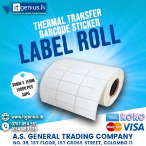 THERMAL TRANSFER STICKER ROLL 3UP 10000PCS 30MM× 15MM - Image 2